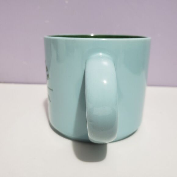 Elum Home Coffee Cup Mug Aqua Blue Green Large 3.25" × 3.25" - Picture 4 of 8